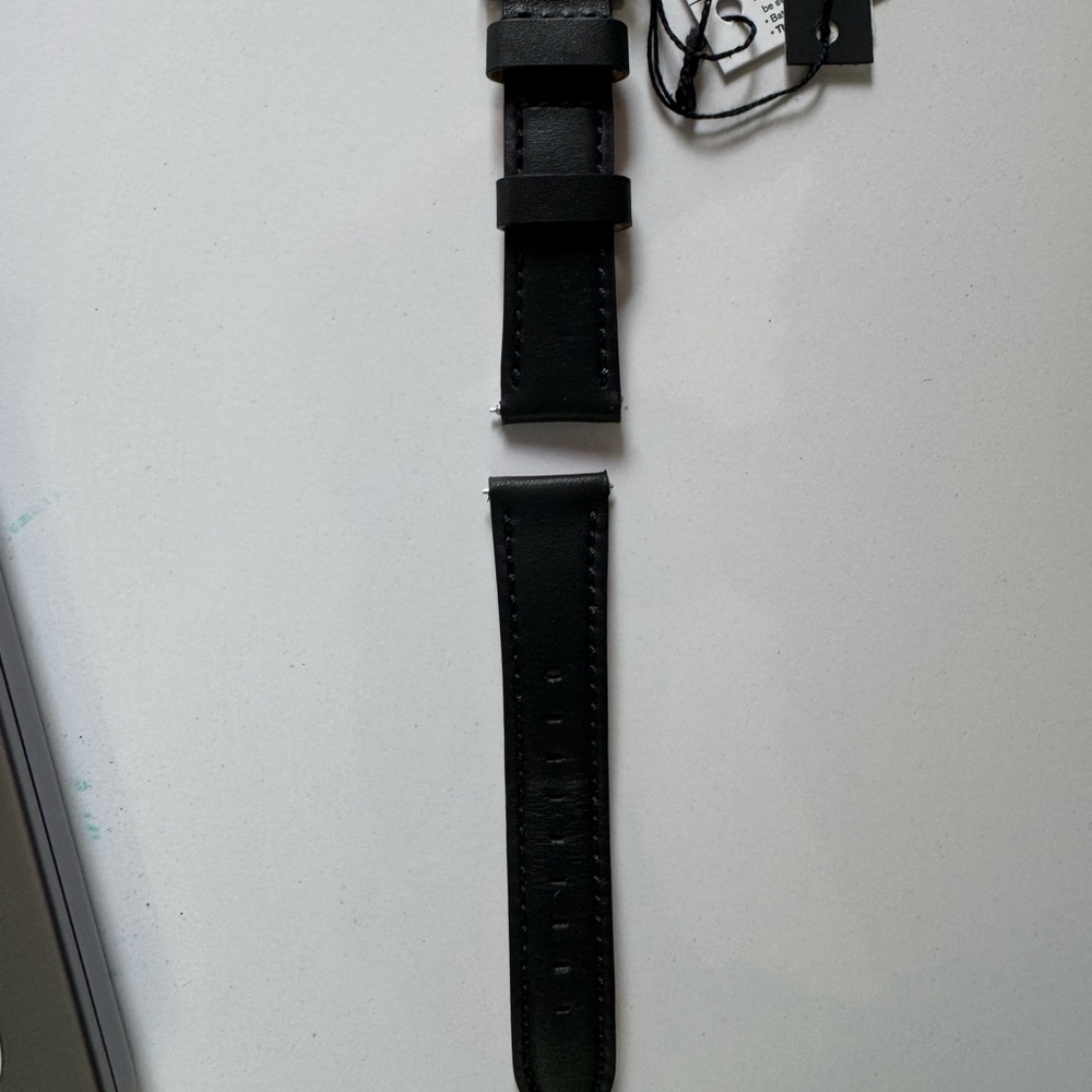 Shinola Black Leather Watch Strap